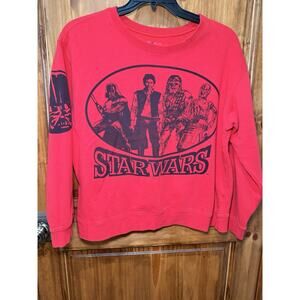 Star Wars Red Sweatshirt Unisex Size XL